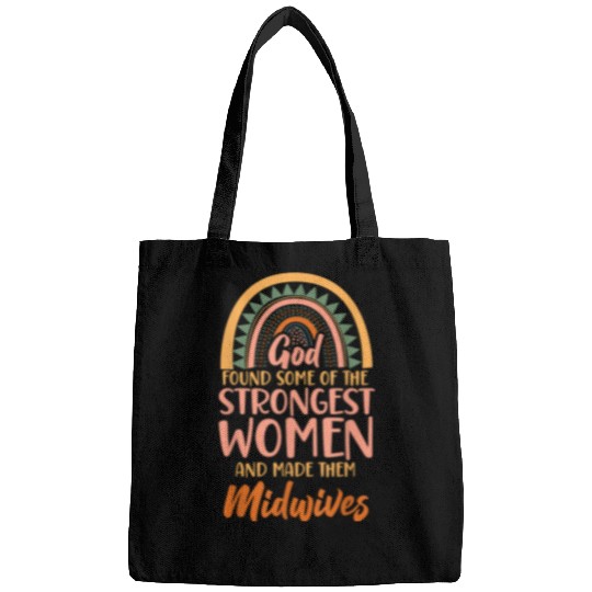 Christian nurses Midwife Birth Worker Faith Christian Rainbow God Found Christ Bags