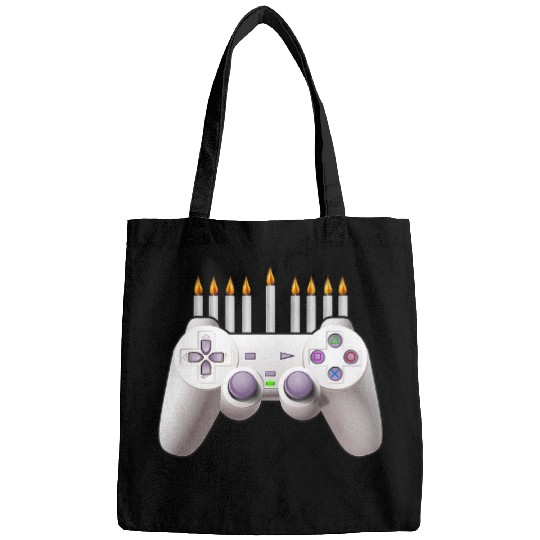 Game Gaming Video Game Controller Hanukkah Menorah Candles Boys 220 Gamer Loving Game Bags