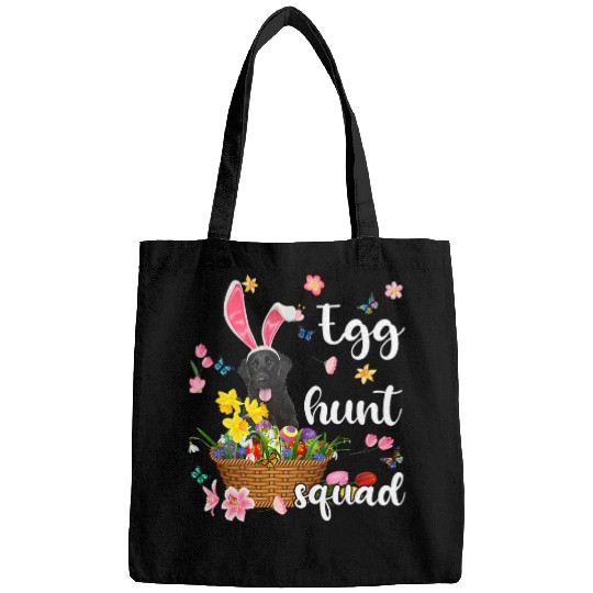 Flat Coated Happy Easter Day Easter Colorful Egg Hunt Bags