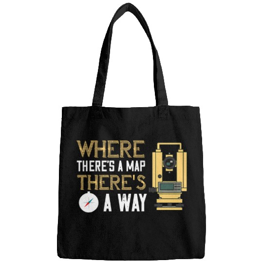 Land Surveyor Wheres There A Map Land Surveying Bags