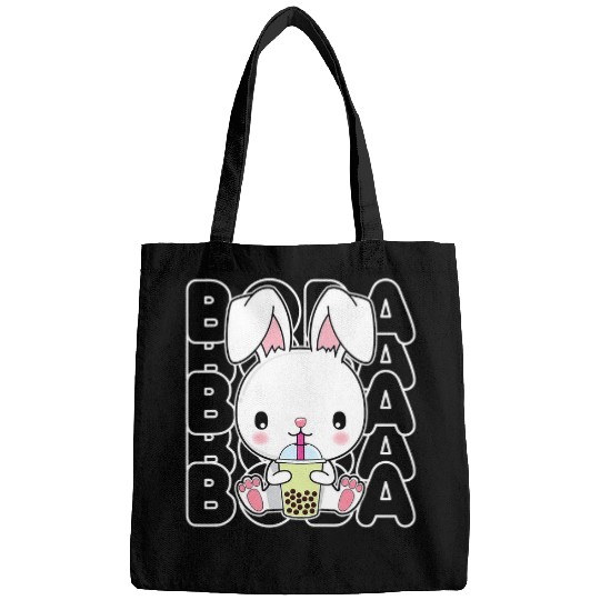 Rabbits Kawaii Boba Bubble Milk Tea Rabbit Bunny Kids Teens Girls Bags