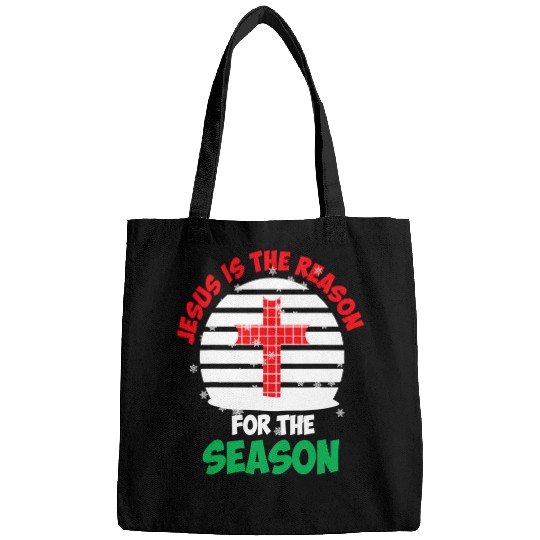 Christian Jesus Christ Christian Opened Jesus is The Reason For the Season 24 Bible Verse Christ Bags