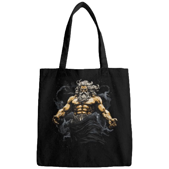 Greek Zeus Sculpture Divine Ancient Mythology Bags