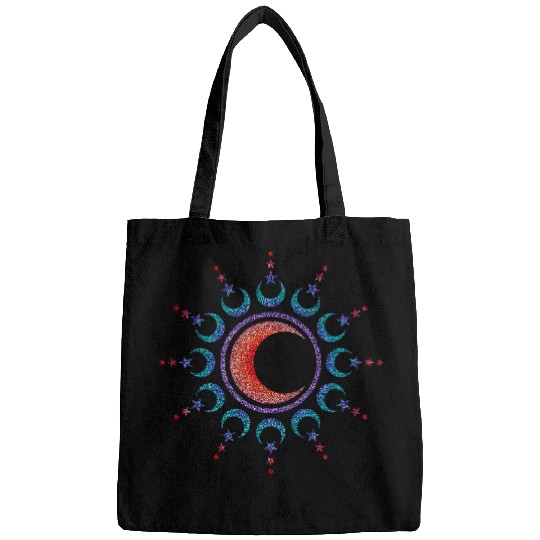 Namaste Yoga Sun Moon Mandala Yoga Spirituality Meditation Magic Wicca Meditation Bags