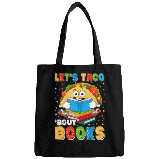 Reading Book Lets Taco Bout Books Cinco De Mayo Mexican Taco Bookish Reader Bags