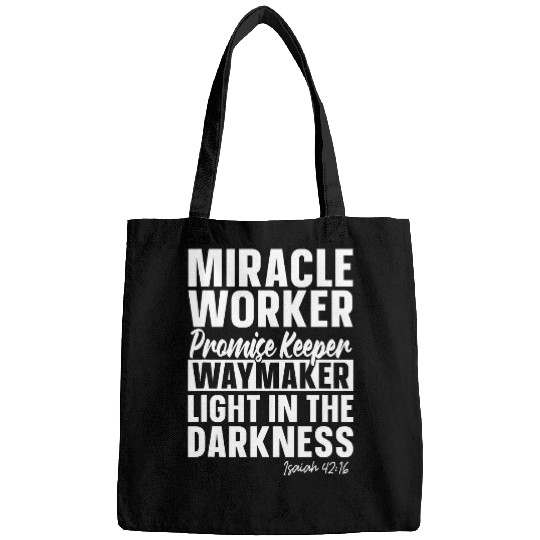Christianity Jesus Christian Miracle Worker Promise Keeper Bags