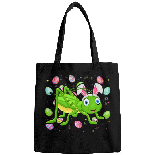 Grasshopper Easter Egg Lover Funny Easter Sunday Bags