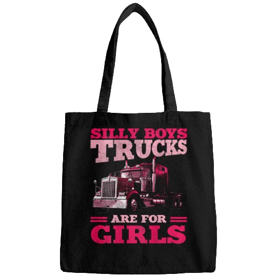 Trucker Gifts Tractor Trailer 18 Wheeler Design On Back 331 Bags