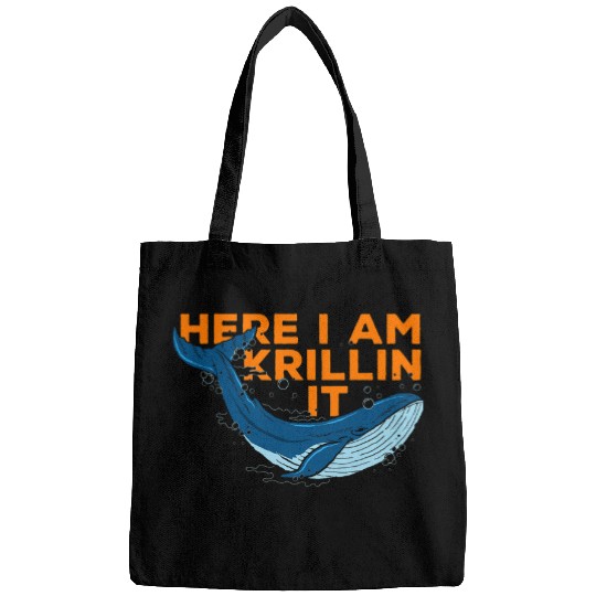 Here I Am Krillin It Fun Quotes Icons Matching Saying Slogan Bags