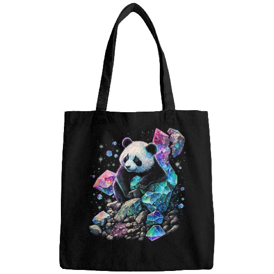 Funny Bear Esoteric Panda Pet Art Crystals Cute Illustration Design 2 Cute Bears Bags