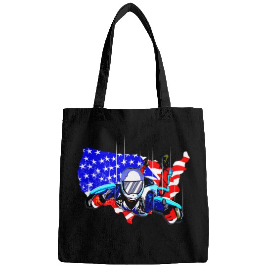 Skydiving Gift American Flag Skydiving Skydiver Gift Bags