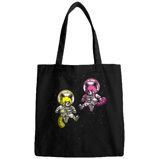 Funny Bear Red Panda Bear Animal Lover Space Cosmonaut Explorer Cute Bears Bags