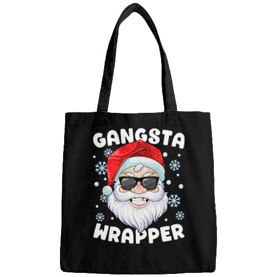 Gangsta Wrapper Santa Gangster Wrapper Funny Christmas Bags