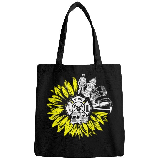 Fireman Firefighter Sunflower fires Department Volunteer Fireman Gift Firemen Bags