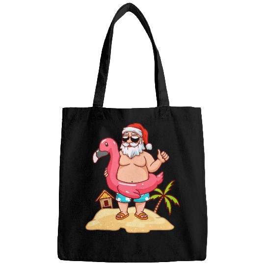 Discover Pink Flamingo Funny Santa Flamingo Summer Vacay Christmas In July Flamingos Bags