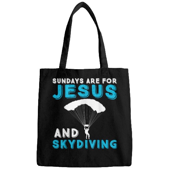 Christian Skydiving And Jesus Parachuting Skydiving Christ Bags