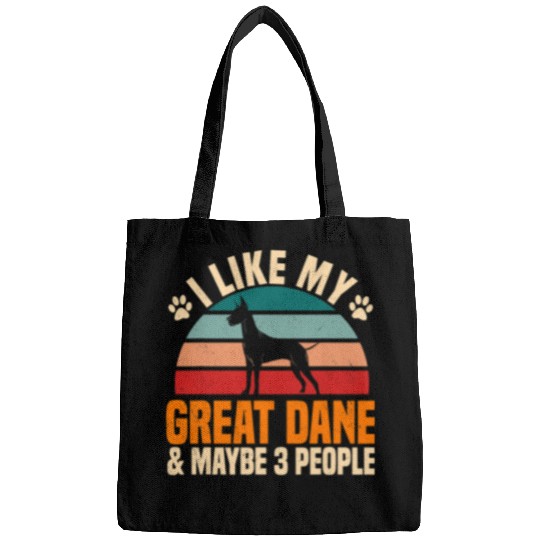 Dog Great Dane Introverted Gentle Dog Lover German Mastiff Bags