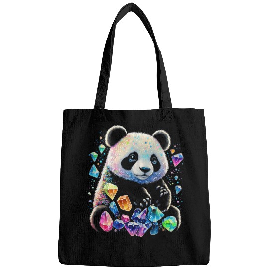 Funny Bear Esoteric Panda Art Crystals Cute Illustration Design 3 2 Cute Bears Bags