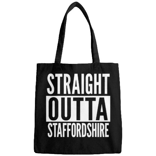 Dog Staffordshire Straight Outta College University Alumni Bags