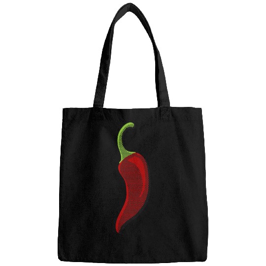 Chili pepper illustration Bags