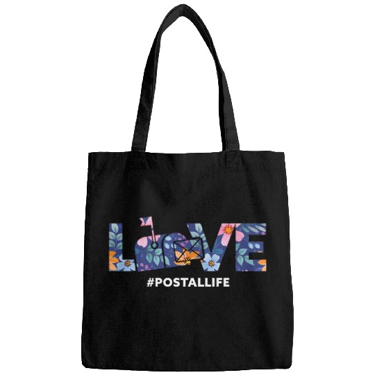 Mail Carrier Flower Love Postal Worker Bags