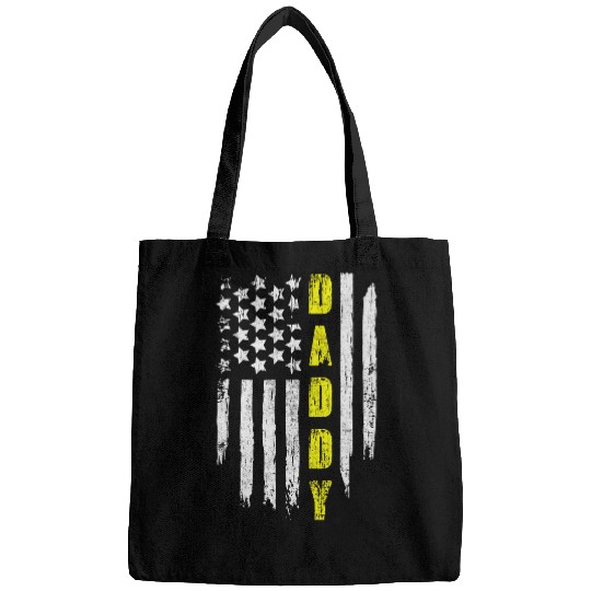 Mens American US Flag DADDY Tow Truck Driver Distressed Novelty Bags