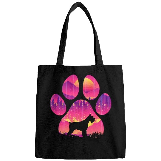 Dog Schnauzer Giant Schnauzer Paw Mom Dad Dog Lover Women Men 64 Bags