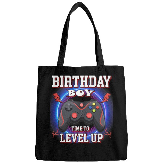 Game Gaming Birthday Boy Time to Level Up Video Game Birthday Boys 39 Gamer Loving Game Bags
