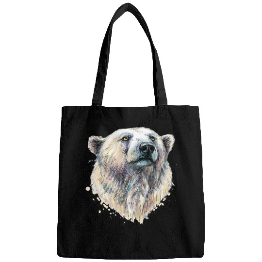 Funny Bear Polar bear north pole polar bear environmental protection Cute Bears Bags