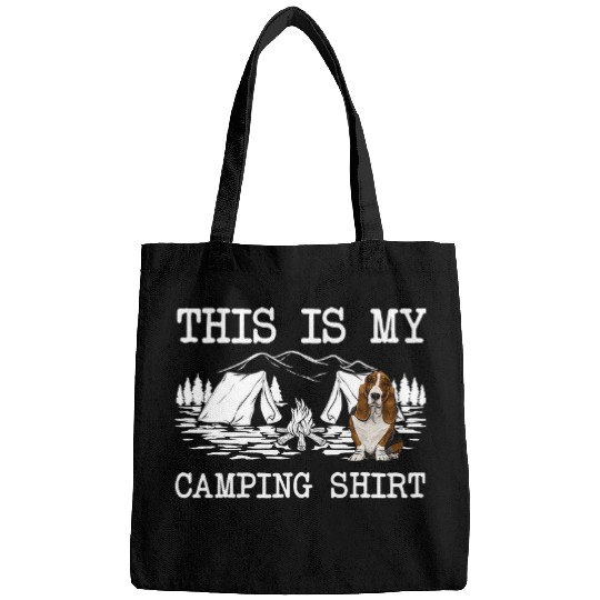 Camping Camp Campfire Basset Hound Dog This Is My Camper Bags