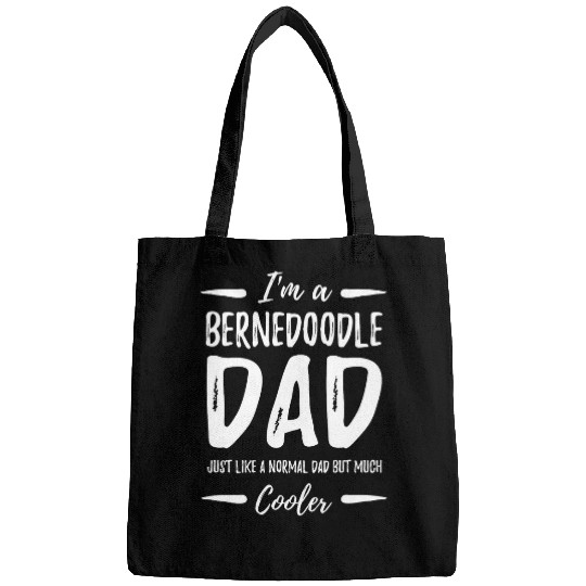 Cool Bernedoodle Dog Dad Funny Dog Lover Gift Idea Bags