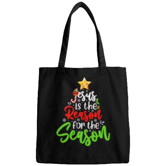 Christian Jesus Is The Reason For The Season Tree Christian Christmas Christ Bags