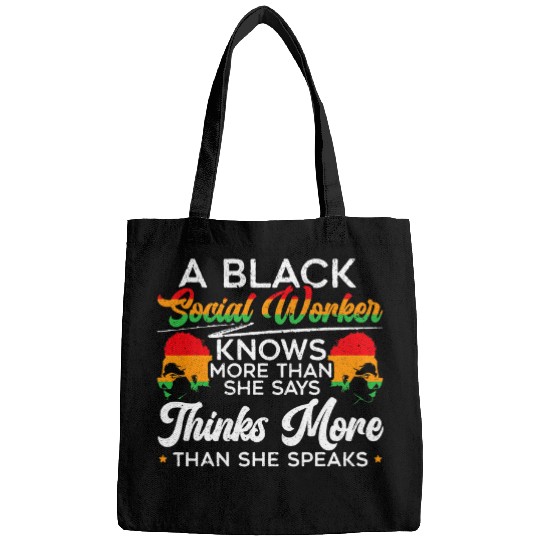 Black History Month Black Social Worker Bags