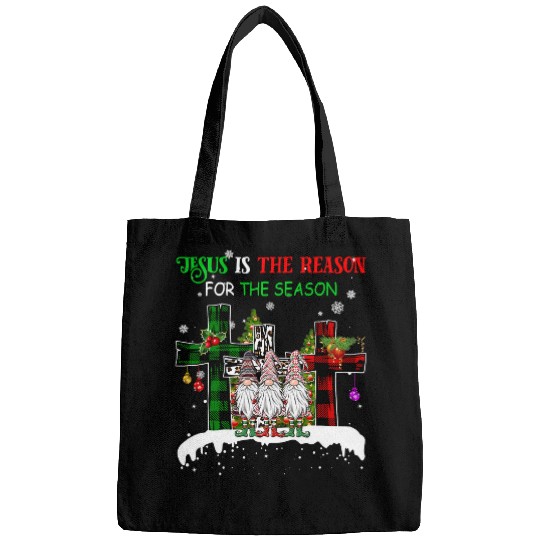 Christian Jesus is the Reason for the Season Gnomies Christmas 273 Bibble Jesus Christ Bags