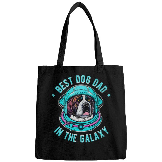 Dog Saint Bernard The bests Saint Bernard dog Dad in the galaxy 4 Bags