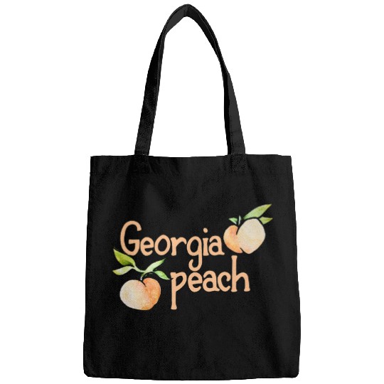 Georgia Peach cute peaches art fun peachy Bags