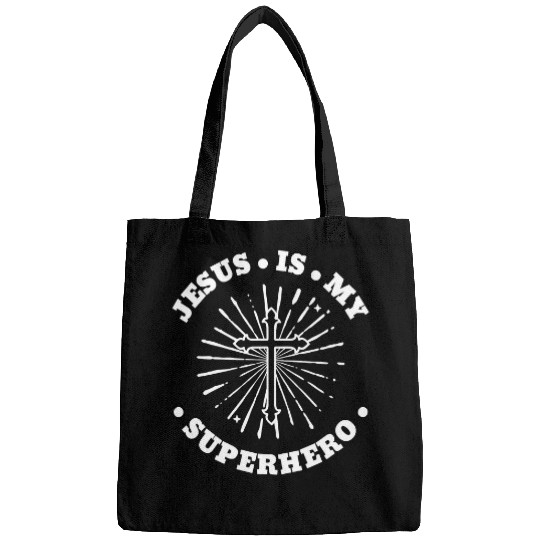 Christian Jesus Christ Christian Jesus Is My Superhero 467 Bible Verse Christ Bags