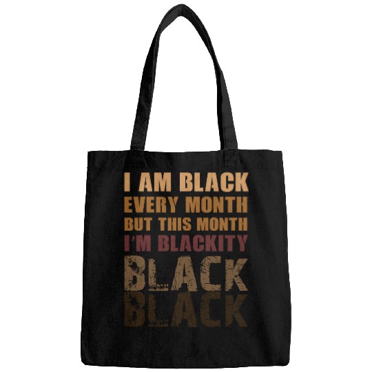 Blackity Black Every Month Black History African Bags