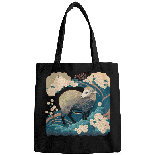 Surrealism Japanese Painting Lamb Bags