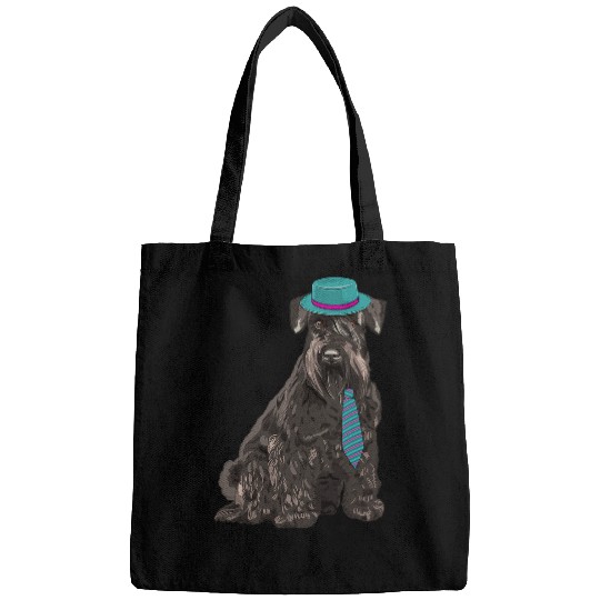 Dog Scottish Terrier Scottie Dog in a Hat and Tie Bags