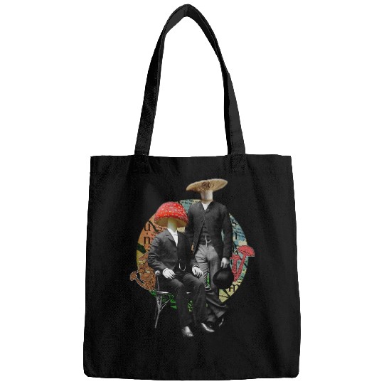 Fancy Art Mushroom Heads Cottagecore Shroom Hunter Bags