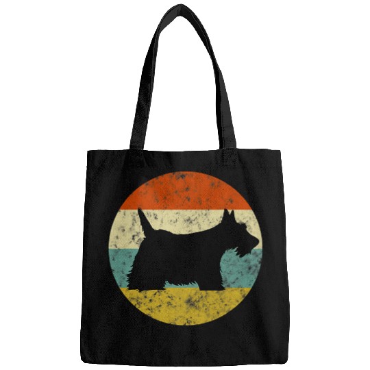 Dog Scottish Terrier Retro Sun vintages Retro Scottie Dog Bags
