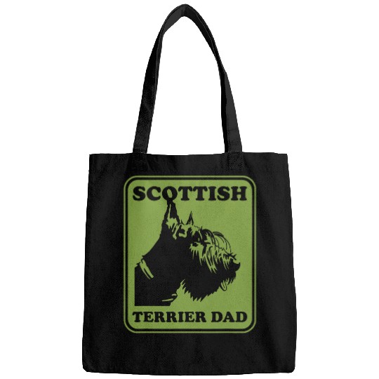 Dog Scottish Terrier Mens Scottish Terrier Dad Scottie Dog Owner Scottish Terrier 2 Bags
