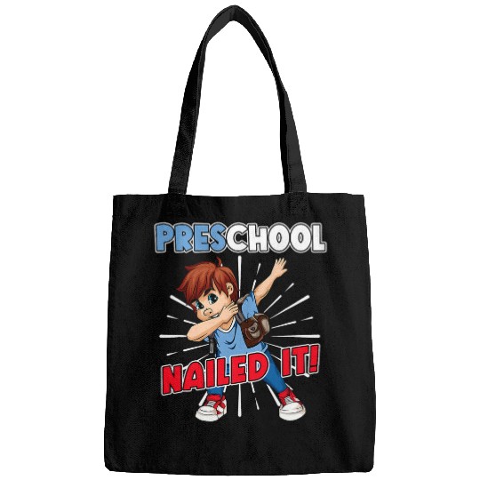 Kid Funny Preschool Nailed It  Graduating Boy Student Bags