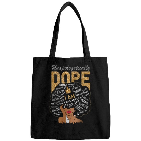 afro melanin unapologetically dope diva woman black history 1 Bags