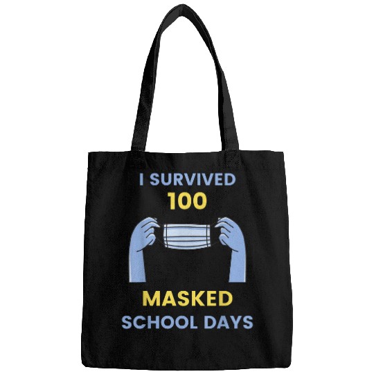 I Survived 100 Masked School Days Student or Teacher gift 1 Bags