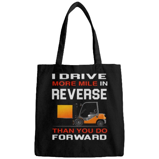 Forklift Operator Tug Driver Warehouse Shelving Design Bags