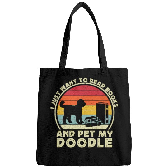Goldendoodle Books And Goldendoodle Labradoodle Doodle Dog Lover Funny Doodle Dog Bags