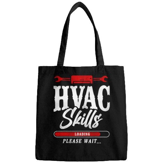 HVAC Technician Tech vintages Hvac Skills Loading Please Wait Bags