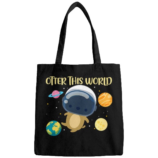 Otters This World Space Planets Astronomy Astronaut Bags